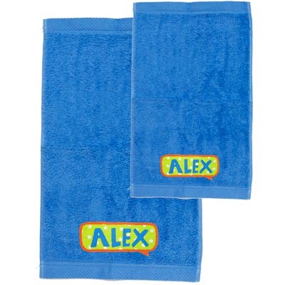 Pack toallas personalizadas azul