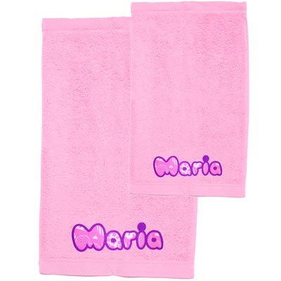 Pack toallas personalizadas rosas