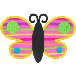 Diseño bordado Mariposa